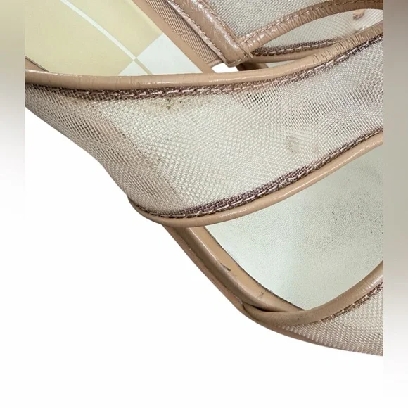 Dolce Vita Tan Mesh Heels - Picture 11 of 12